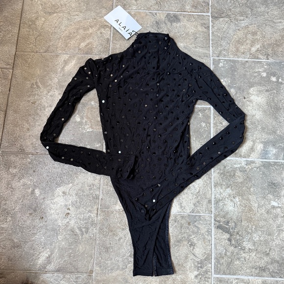 NWT Alaia Embellished Mesh Bodysuit—Size 34 - Picture 1 of 5